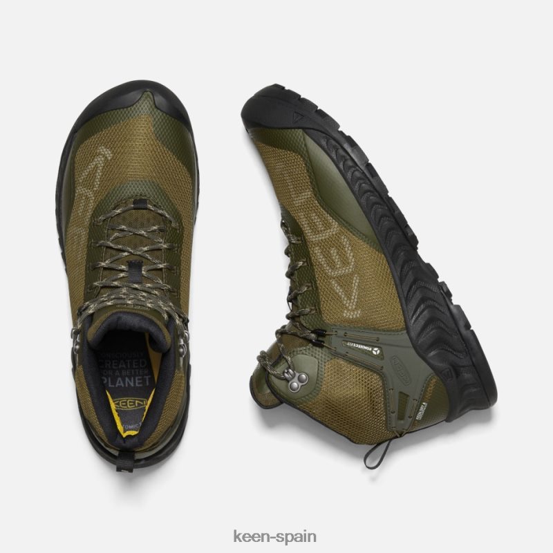 67LRTD202 Keen hombres bota impermeable nxis evo bosque noche-olivo oscuro