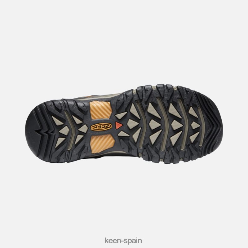 67LRTD262 Keen hombres botas de montaña impermeables targhee iii negro oliva-marrón dorado