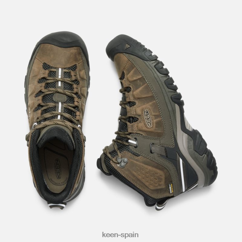 67LRTD263 Keen hombres botas de montaña impermeables targhee iii cuerda elástica-negro