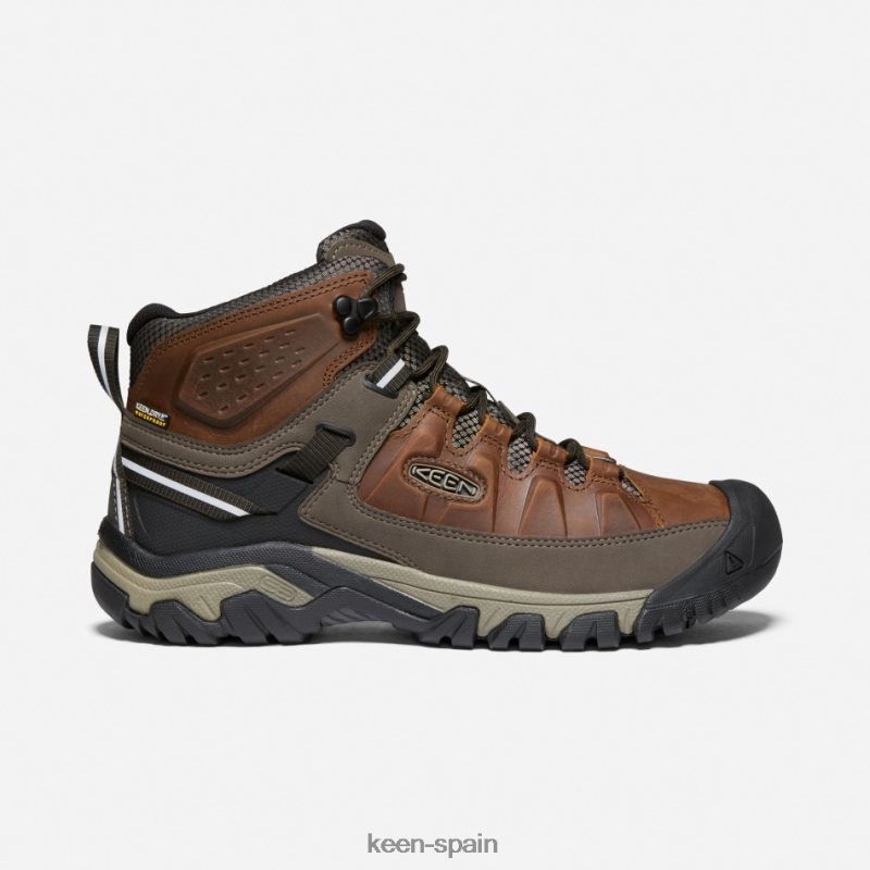 67LRTD264 Keen hombres botas de montaña impermeables targhee iii mantillo de castaño