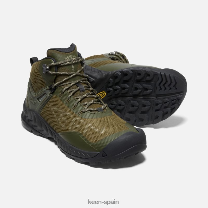 67LRTD385 Keen hombres bota impermeable nxis evo bosque noche-olivo oscuro