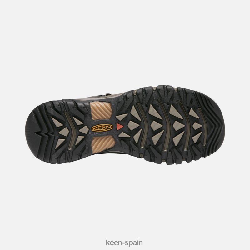 67LRTD512 Keen hombres targhee iii impermeable medio ancho negro oliva-marrón dorado