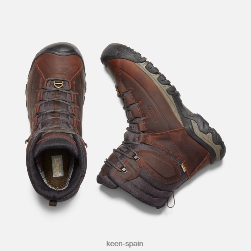 67LRTD520 Keen hombres bota impermeable de encaje alto targhee mantillo de cacao