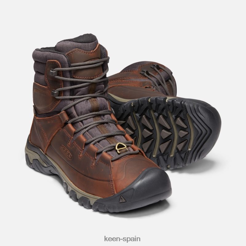 67LRTD520 Keen hombres bota impermeable de encaje alto targhee mantillo de cacao