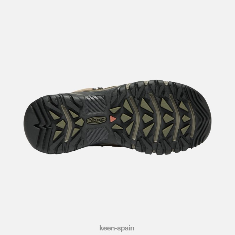 67LRTD521 Keen hombres Targhee ventilación media cuerda elástica olivia