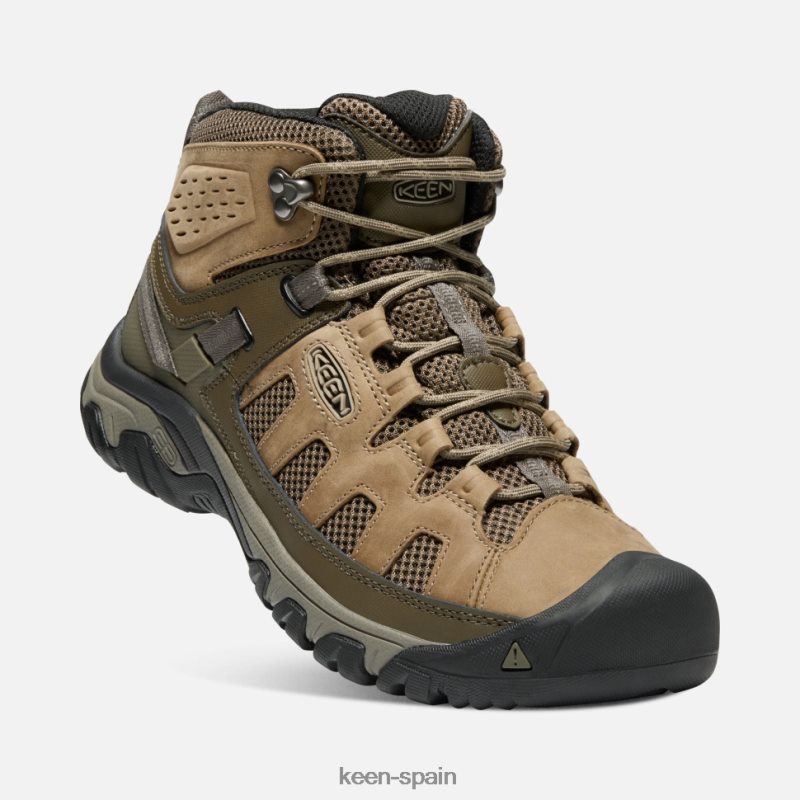 67LRTD521 Keen hombres Targhee ventilación media cuerda elástica olivia