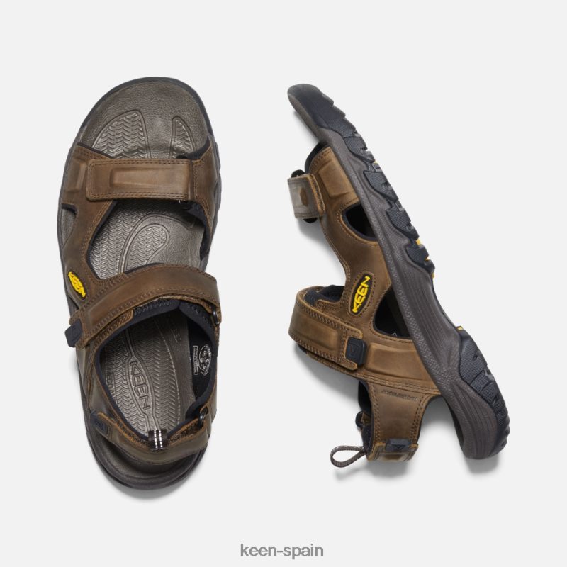 67LRTD522 Keen hombres sandalia con puntera abierta targhee iii mantillo de bisonte