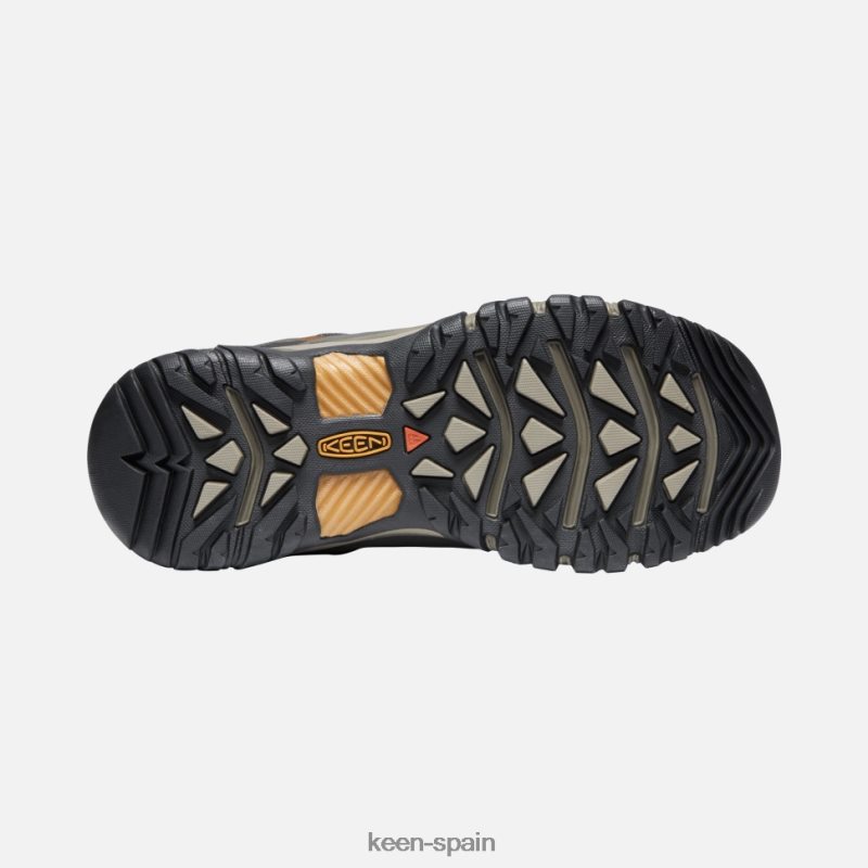 67LRTD492 Keen hombres targhee iii impermeable medio negro oliva-marrón dorado