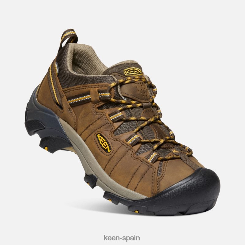 67LRTD498 Keen hombres targhee ii impermeable ancho cascada marrón-amarillo dorado
