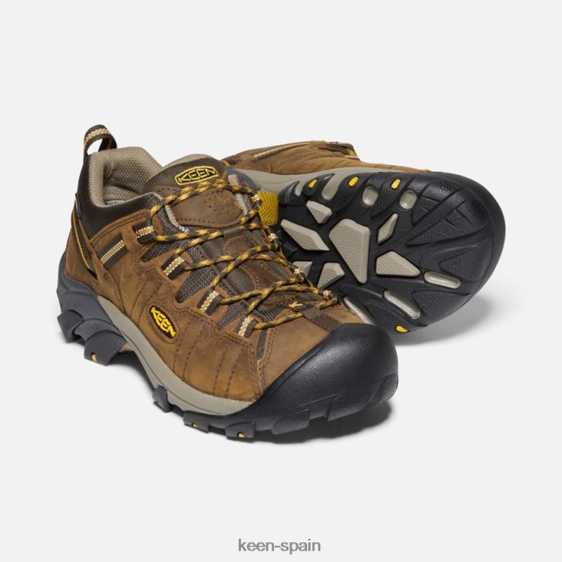 67LRTD498 Keen hombres targhee ii impermeable ancho cascada marrón-amarillo dorado