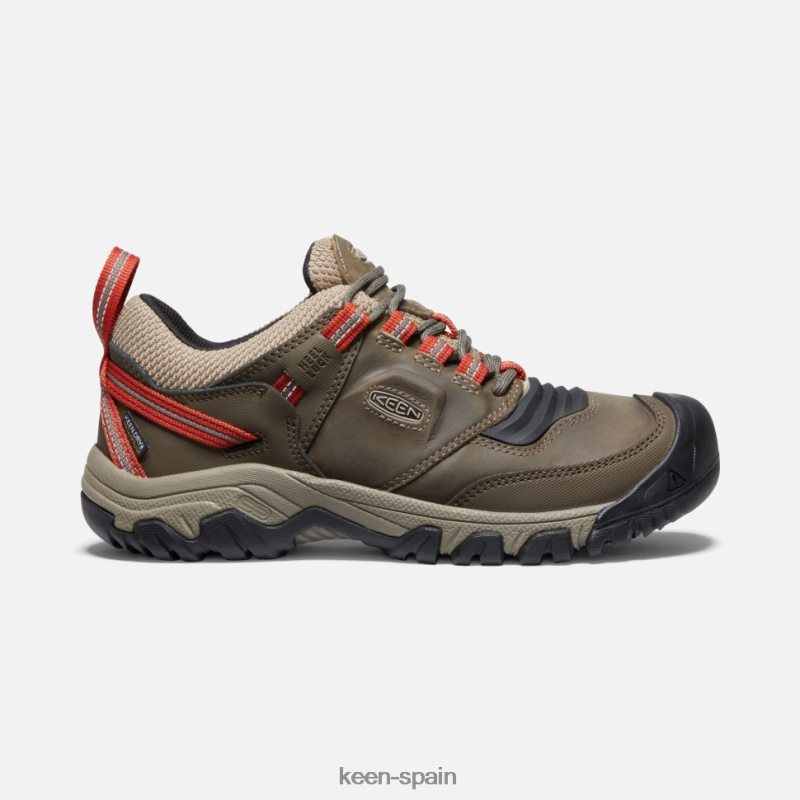 67LRTD504 Keen hombres Ridge Flex impermeable ancho salsa de tomate-mberwolf