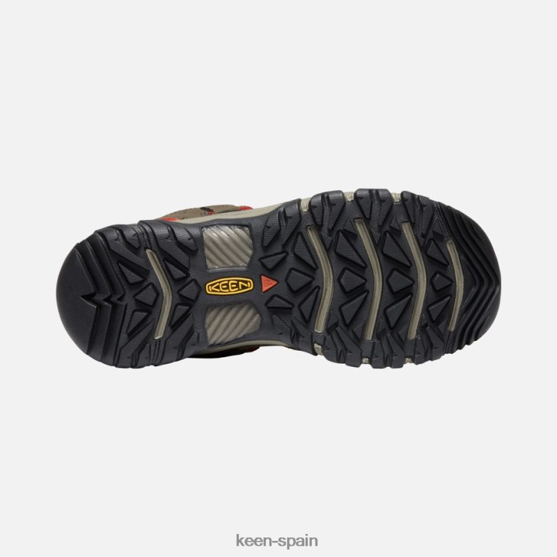 67LRTD504 Keen hombres Ridge Flex impermeable ancho salsa de tomate-mberwolf