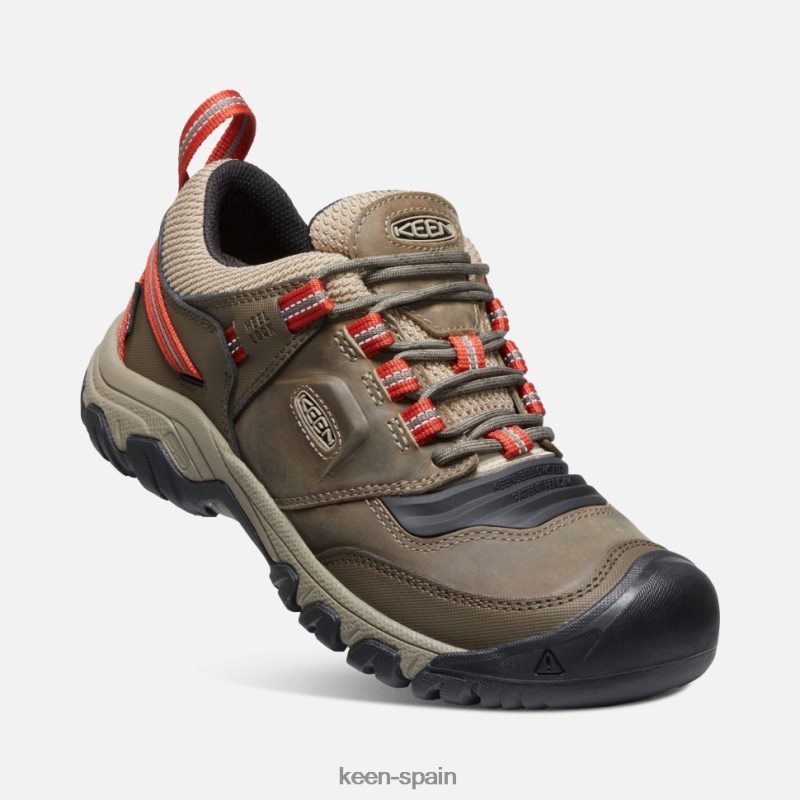 67LRTD504 Keen hombres Ridge Flex impermeable ancho salsa de tomate-mberwolf