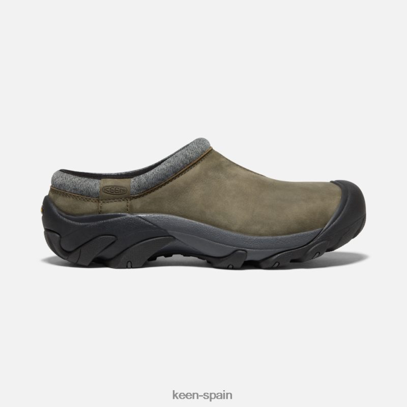 67LRTD474 Keen hombres zueco targhee ii negro peltre