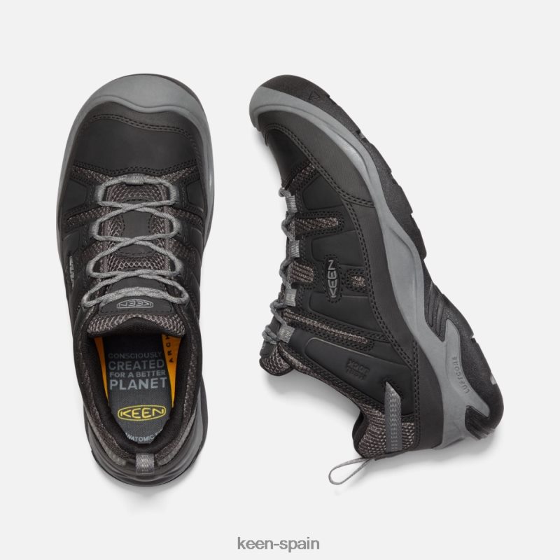 67LRTD475 Keen hombres zapato de ventilación circadia negro-gris acero