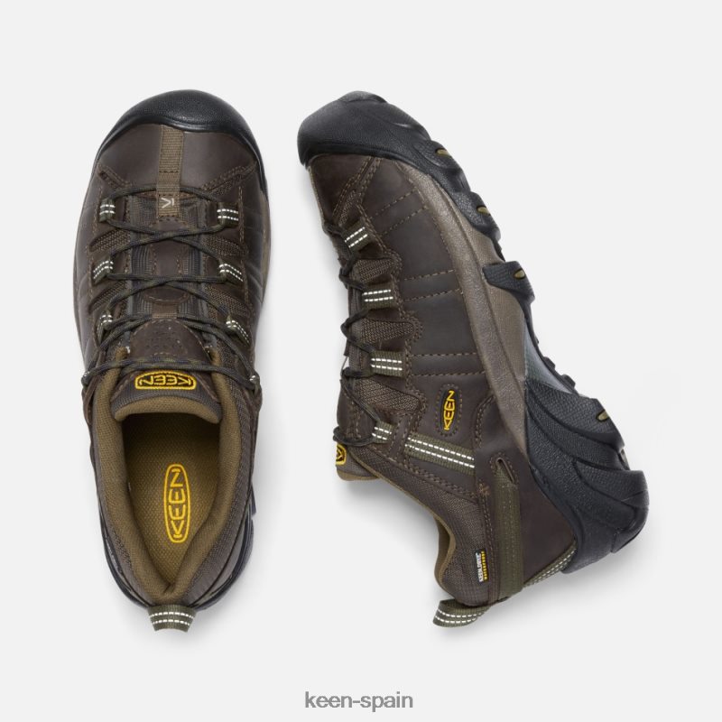 67LRTD253 Keen hombres zapatos de senderismo impermeables targhee ii de ajuste ancho cantimplora-oliva oscura