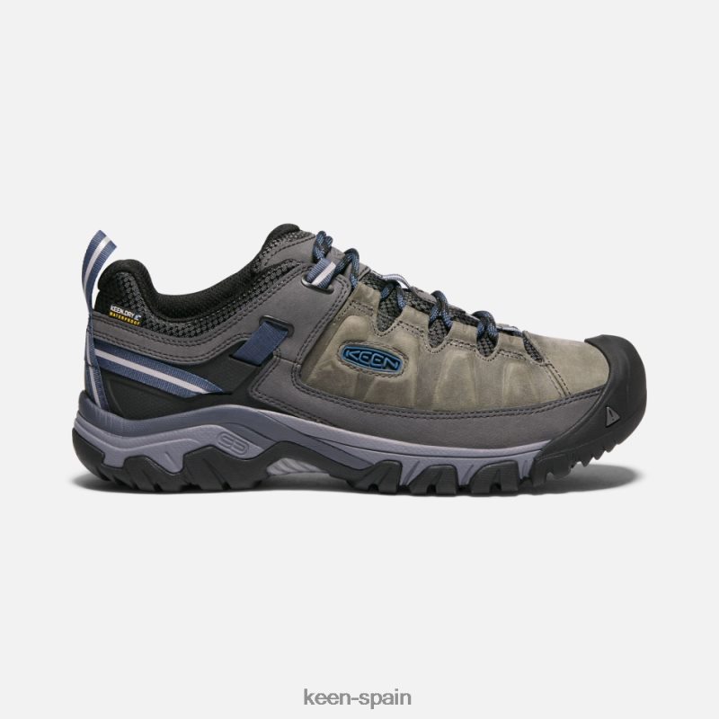 67LRTD259 Keen hombres zapatos de senderismo impermeables targhee iii gris acero-azul capitán