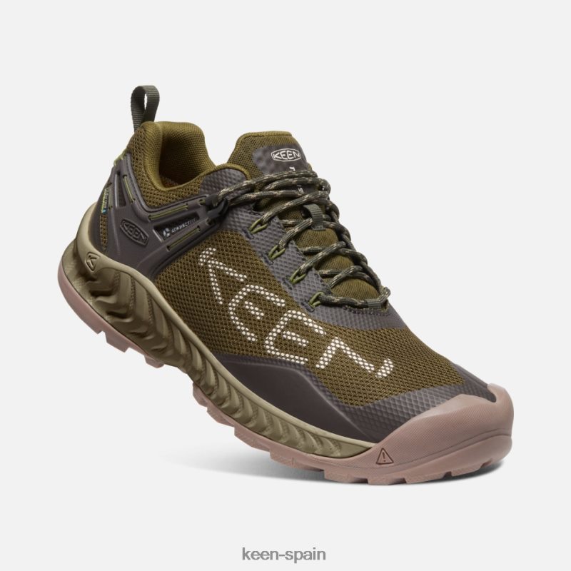 67LRTD391 Keen hombres zapato impermeable nxis evo oliva oscuro-oliva negro