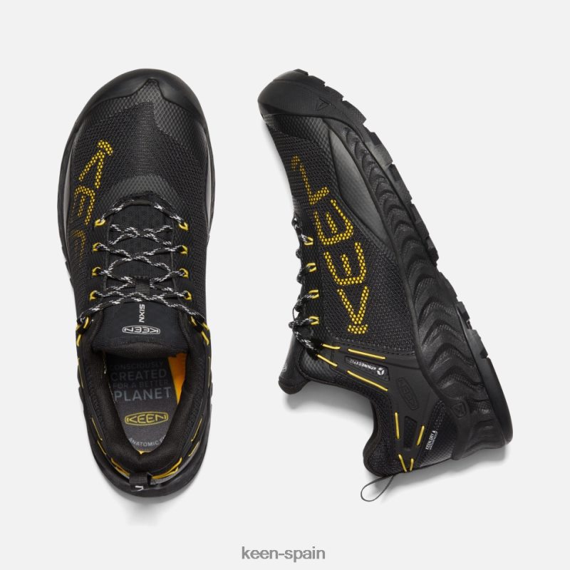 67LRTD392 Keen hombres zapato impermeable nxis evo negro-amarillo amarillo intenso negro