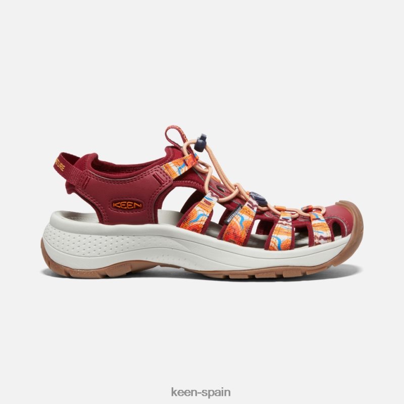 67LRTD406 Keen mujer astoria west x afro al aire libre naranja ola-rojo