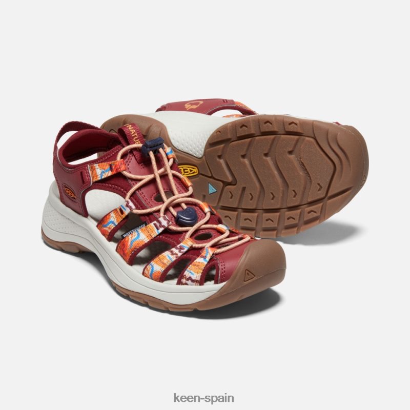 67LRTD406 Keen mujer astoria west x afro al aire libre naranja ola-rojo