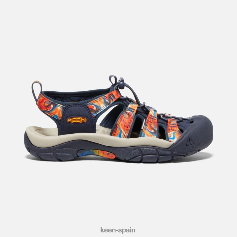 67LRTD407 Keen mujer newport x al aire libre afro maravilloso naranja-azul marino