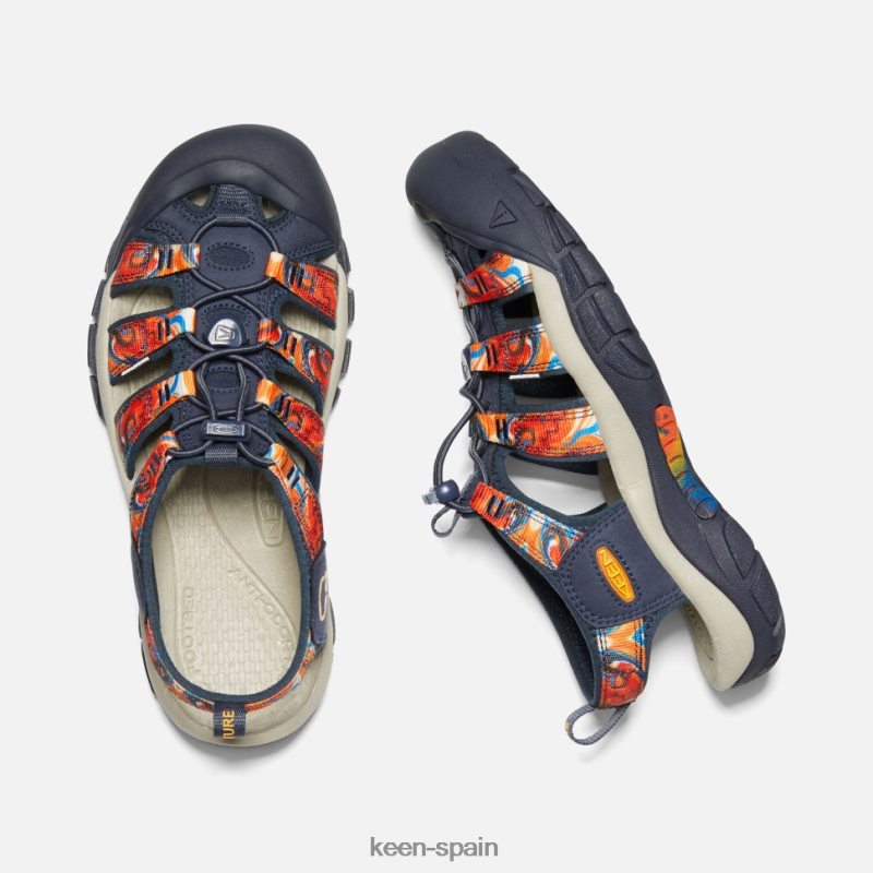67LRTD407 Keen mujer newport x al aire libre afro maravilloso naranja-azul marino