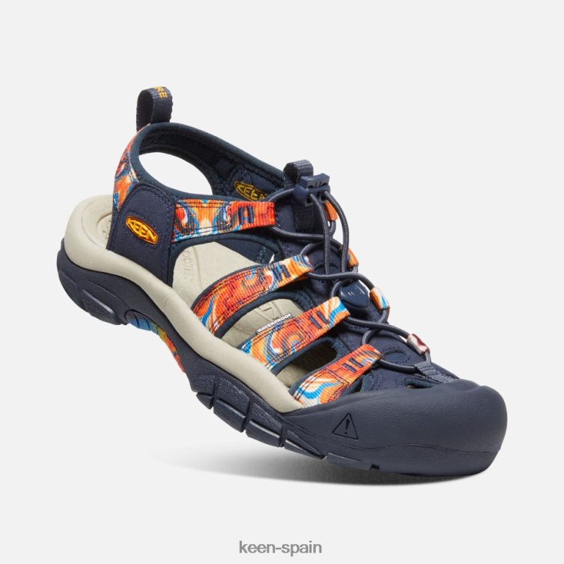 67LRTD407 Keen mujer newport x al aire libre afro maravilloso naranja-azul marino