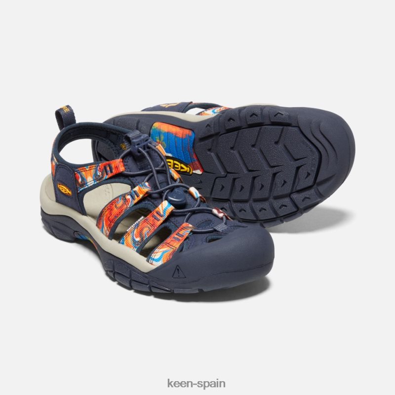 67LRTD407 Keen mujer newport x al aire libre afro maravilloso naranja-azul marino
