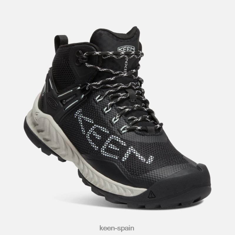 67LRTD170 Keen mujer bota impermeable nxis evo nueva vidrio negro-azul