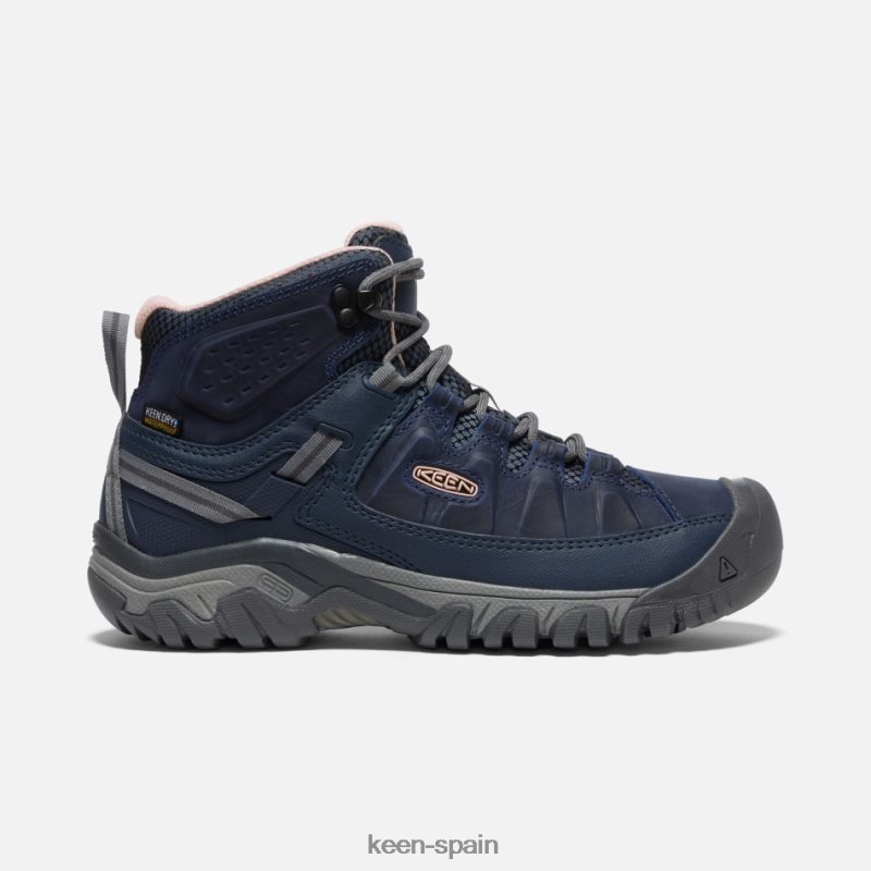 67LRTD172 Keen mujer botas de montaña impermeables targhee iii vintage índigo-melocotón vintage índigo-melocotón entusiasta