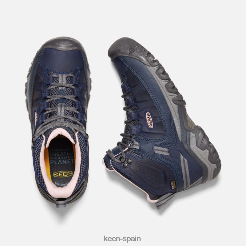 67LRTD172 Keen mujer botas de montaña impermeables targhee iii vintage índigo-melocotón vintage índigo-melocotón entusiasta
