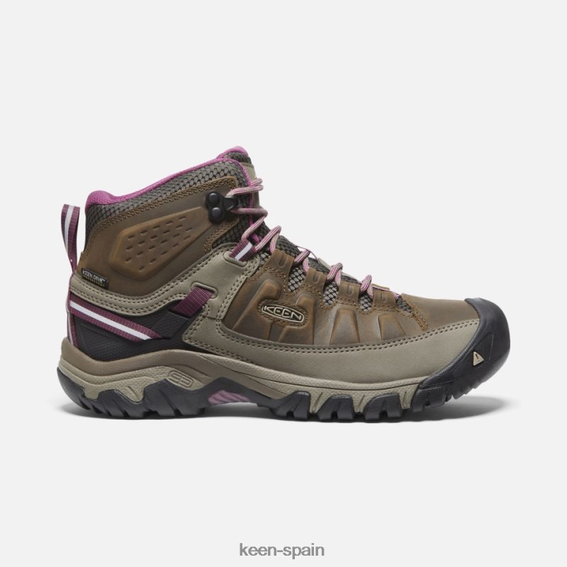 67LRTD174 Keen mujer botas de montaña impermeables targhee iii weiss-boysenberry