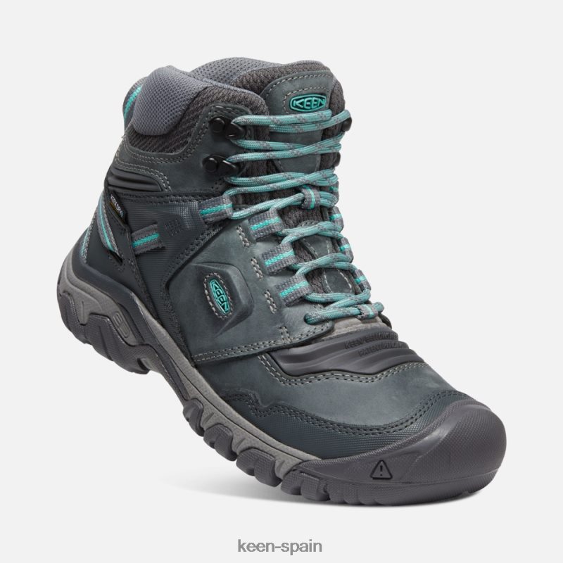 67LRTD177 Keen mujer botas de montaña impermeables ridge flex porcelana gris acero