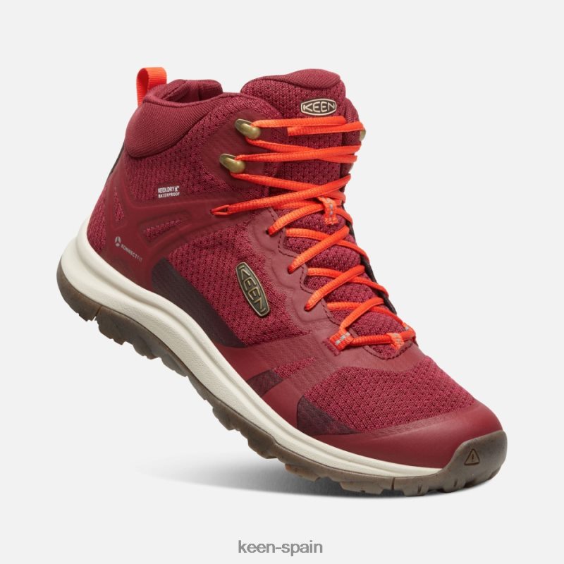 67LRTD180 Keen mujer botas de montaña impermeables terradora ii mermelada de ruibarbo