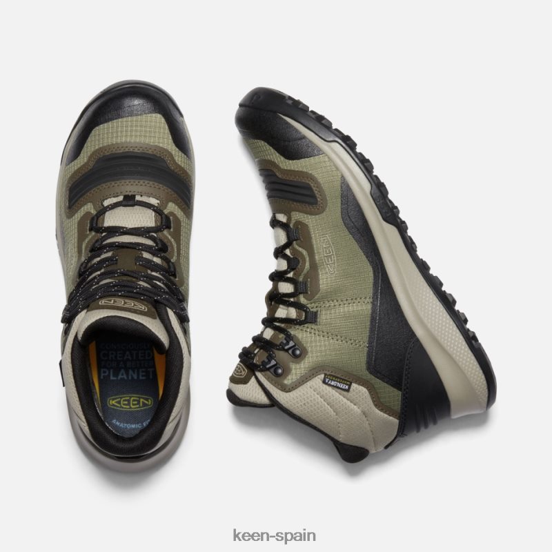 67LRTD188 Keen mujer botas de senderismo impermeables tempo flex capulet oliva-colofonia