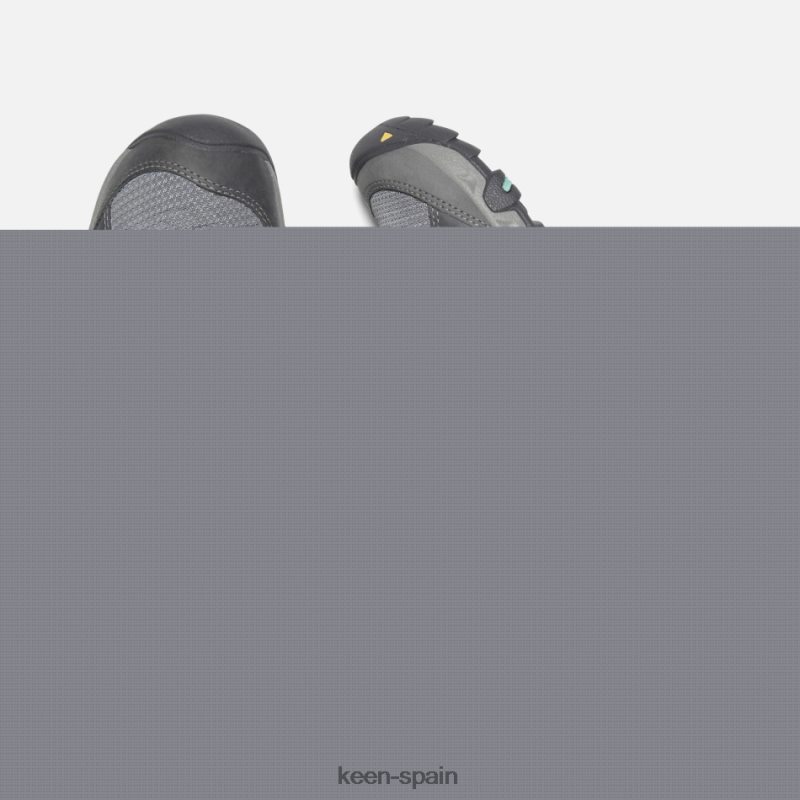 67LRTD189 Keen mujer bota impermeable de cuero steens Ola del océano gris acero