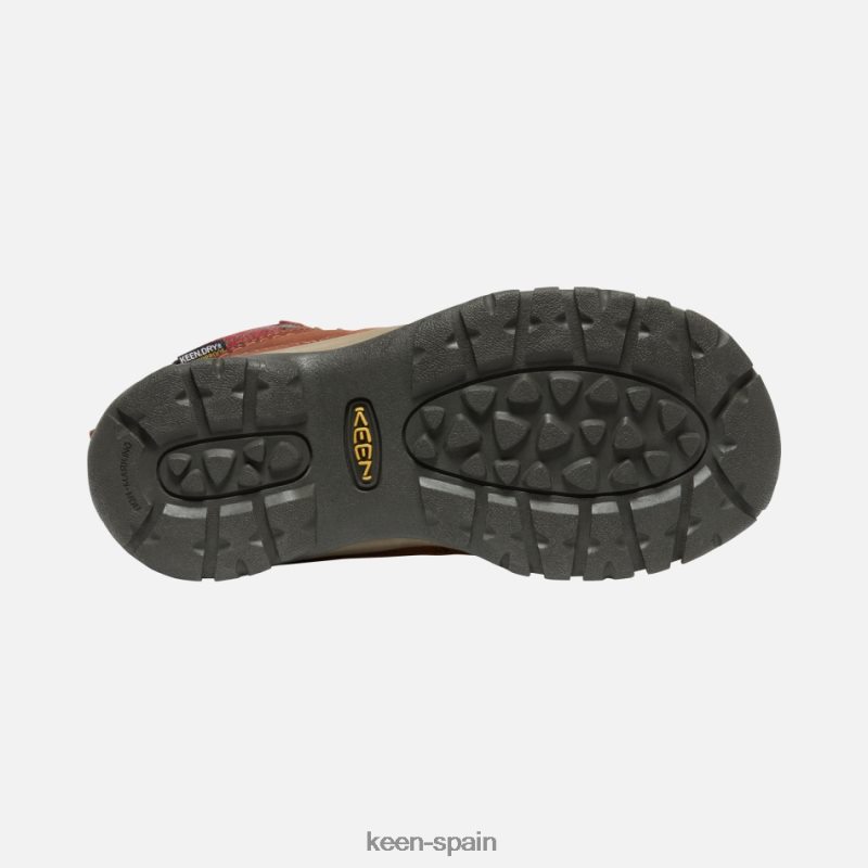 67LRTD190 Keen mujer bota impermeable de invierno kaci iii carey-cuadros rojos