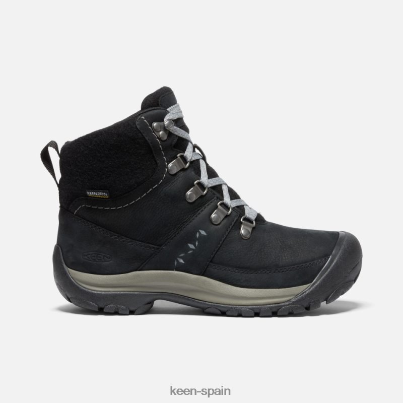 67LRTD191 Keen mujer bota impermeable de invierno kaci iii negro-gris acero