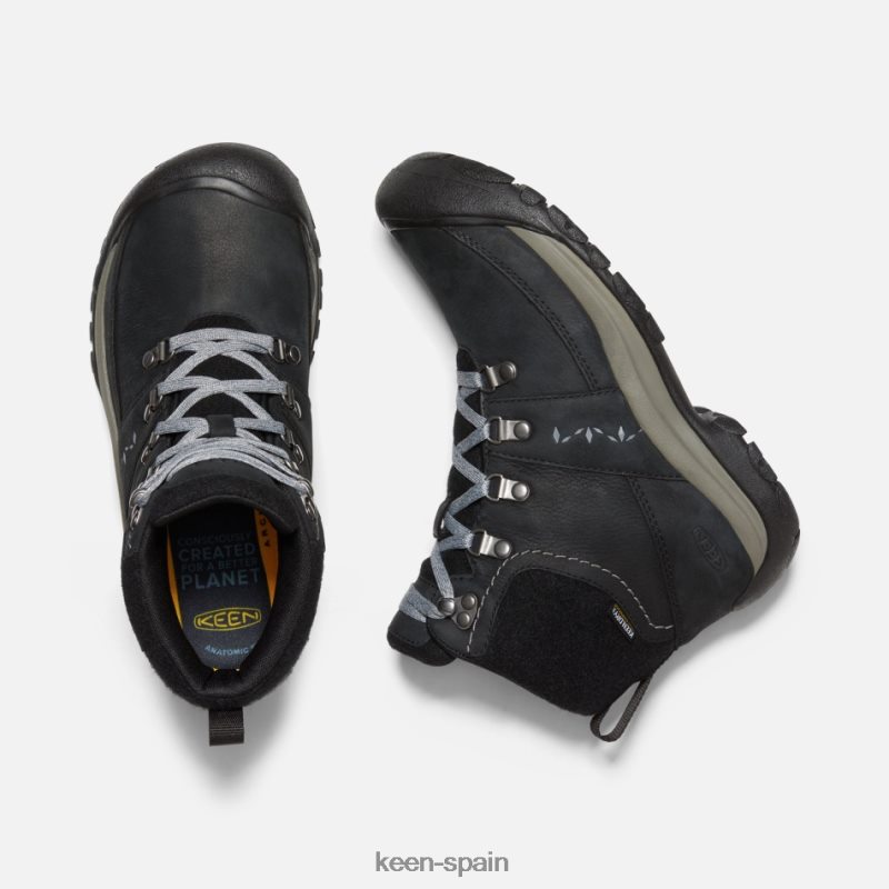 67LRTD191 Keen mujer bota impermeable de invierno kaci iii negro-gris acero