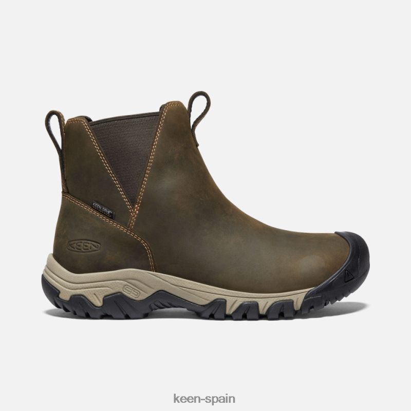 67LRTD197 Keen mujer greta chelsea impermeable lobo-olivo
