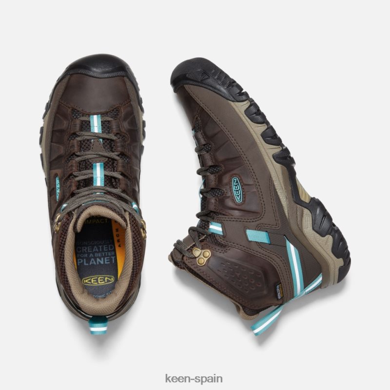 67LRTD329 Keen mujer targhee iii impermeable medio porcelana en grano de cafe