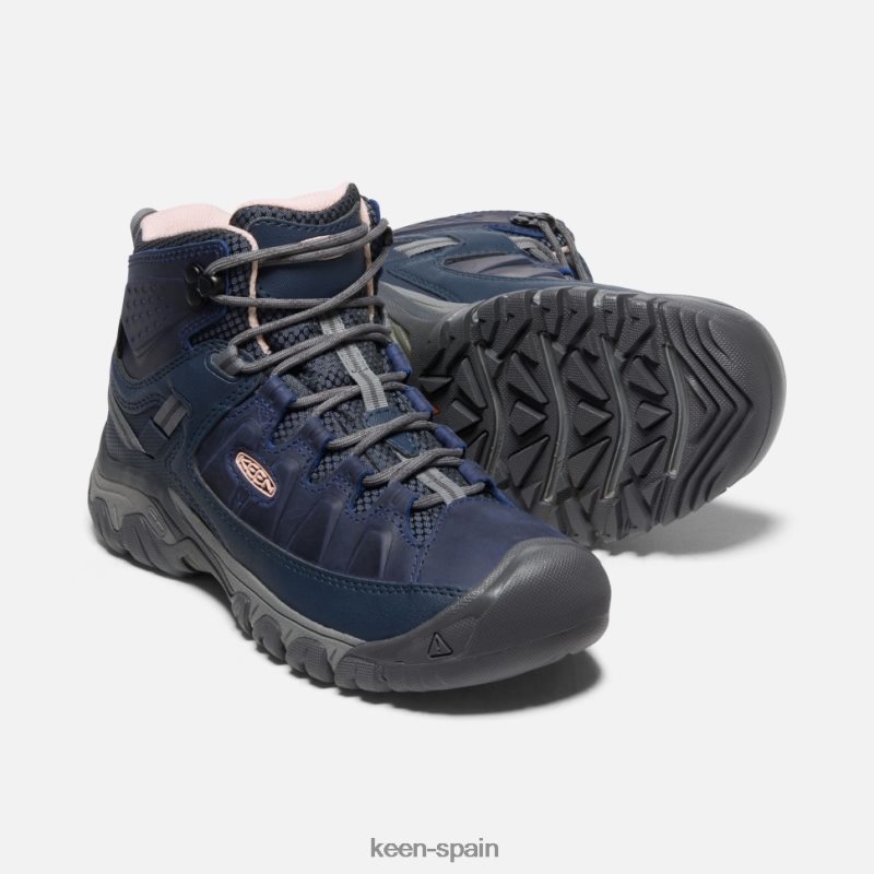 67LRTD359 Keen mujer targhee iii vintage índigo-melocotón impermeable medio vintage índigo-melocotón entusiasta