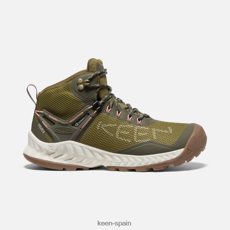 67LRTD403 Keen mujer bota impermeable nxis evo abedul verde oliva