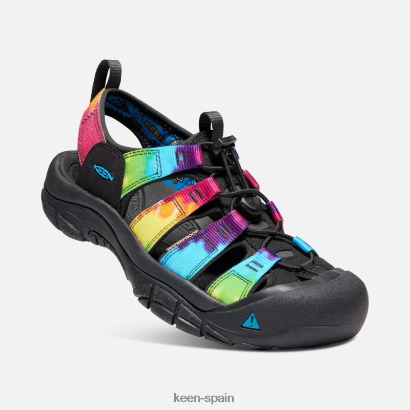 67LRTD362 Keen mujer newport retro teñido anudado original