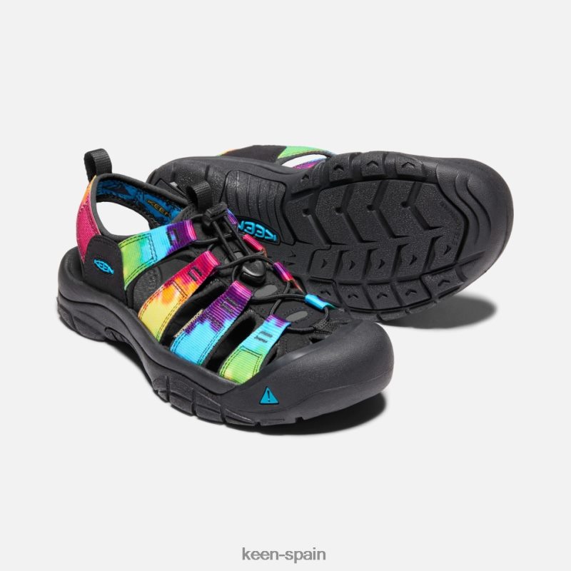 67LRTD362 Keen mujer newport retro teñido anudado original