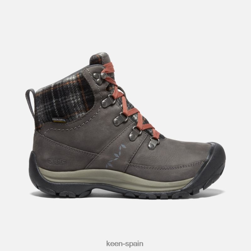 67LRTD341 Keen mujer bota impermeable de invierno kaci iii cuadros magnéticos negros
