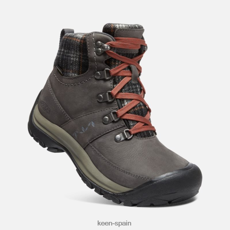 67LRTD341 Keen mujer bota impermeable de invierno kaci iii cuadros magnéticos negros
