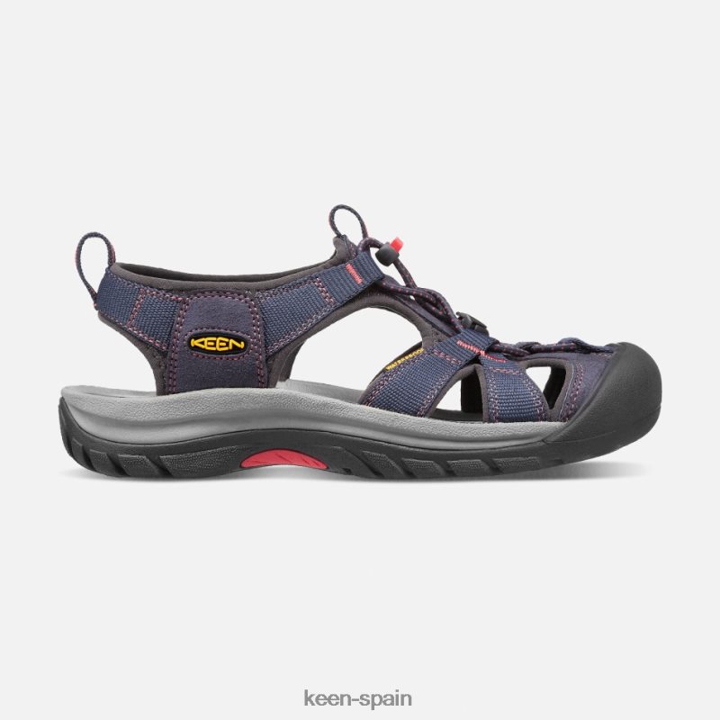 67LRTD110 Keen mujer sandalias venecia h2 coral azul marino medianoche