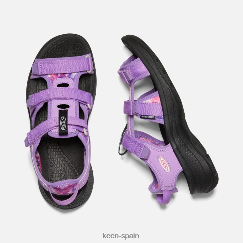 67LRTD31 Keen mujer sandalias astoria west con puntera abierta tinte morado